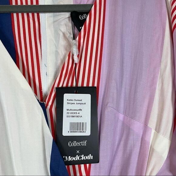 ModCloth + Collectif Keiko Sunset Stripes Jumpsuit - Picture 8 of 8